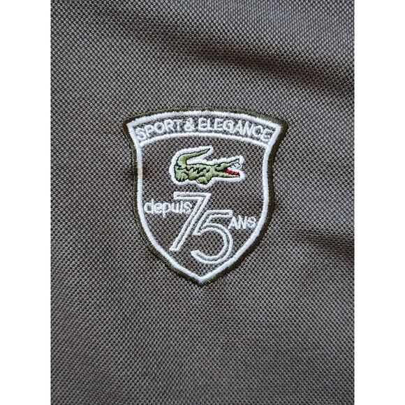 Lacoste Roland Garros 75 Depuls Ans Paris Size 4/ Medium Mens Green Polo - Picture 6 of 10